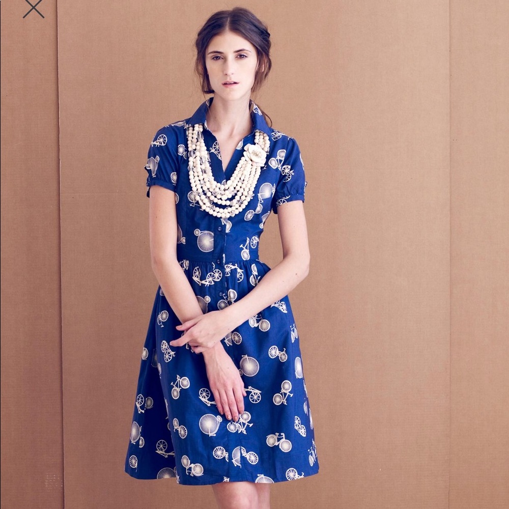 EUC Anthropologie 8 Porridge TwoWheeler Shirtdress